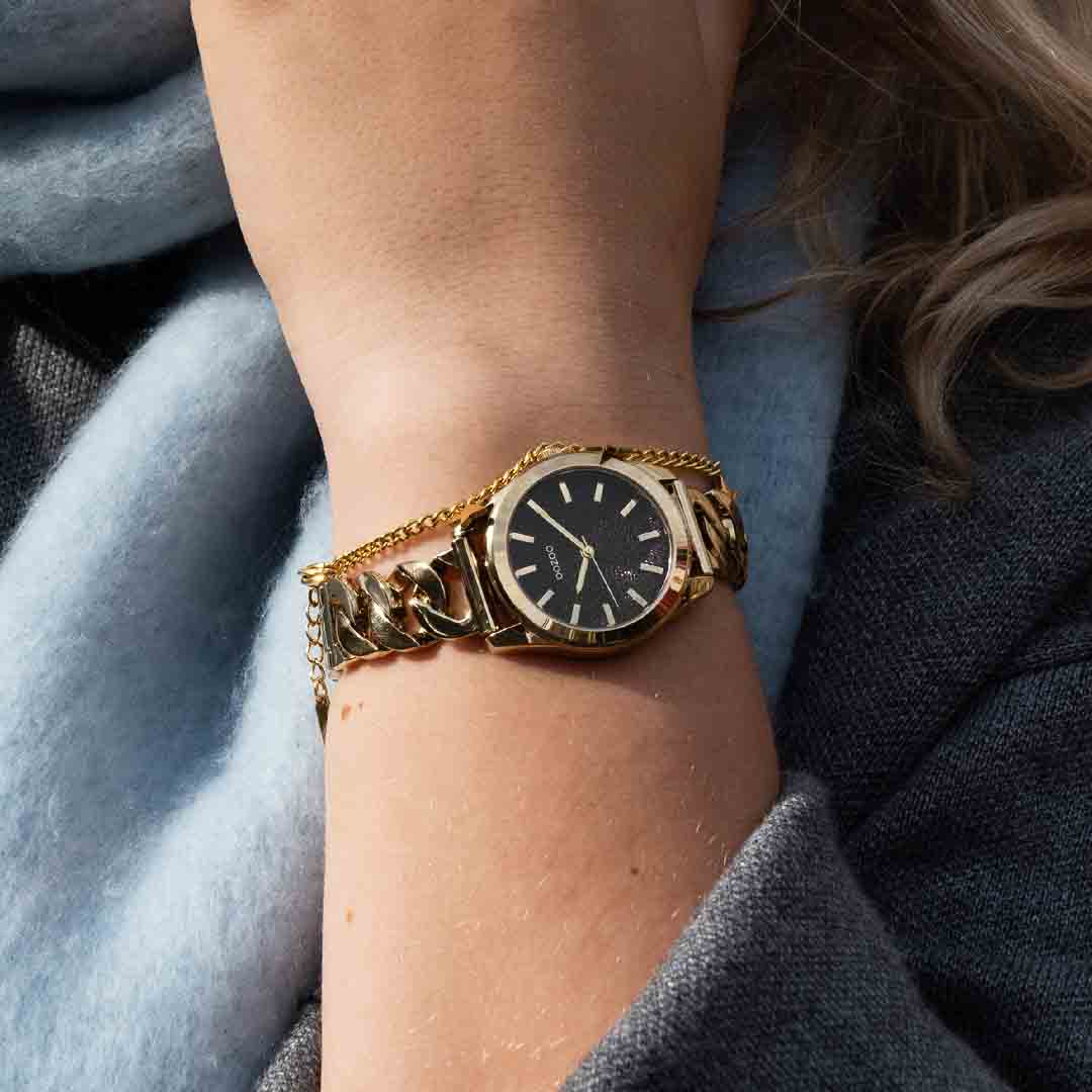 OOZOO Timepieces Gold Metallic Bracelet C11422